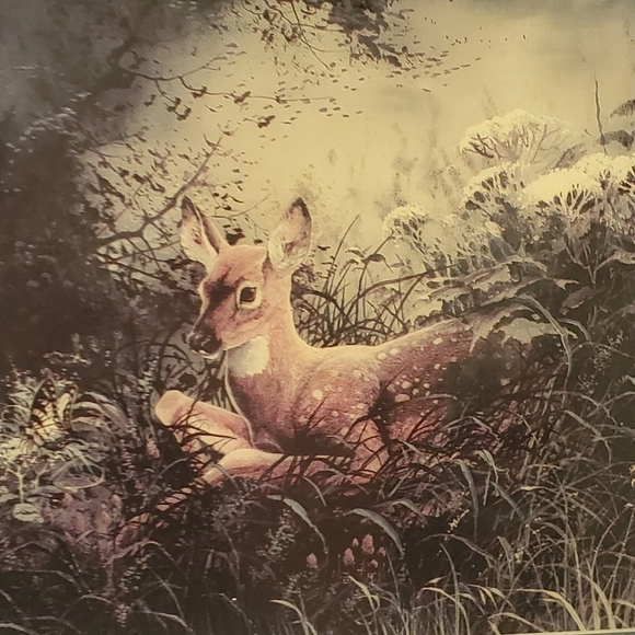 Ted Blaylock prints. Set of 2. Vintage. Fisherman and dog / deer - Picture 4 of 7